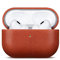 Haobobro [Custom Series] AirPods Pro Hülle 2019 - AirPods Pro 1. Generation Leder Hülle - AirPods Pro Ledercase - AirPods Pro Schutzhülle Lederhülle - AirPods Pro Leather Case Cover - Braun