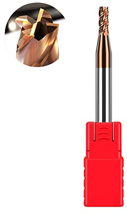 ASNOMY VHM Fräser Schaftfräser Hartmetal, AlTiN beschichtet 55 HRC 4 Schneiden, bohren, fräsen, schlichten, eintauchen, CNC, Wolframkarbid (2.5mm)