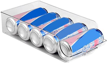 Rosixehird Latas para Nevera, Bebidas para Nevera, Soporte Transparente para Latas, Latas para Nevera, Estante Almacenamiento