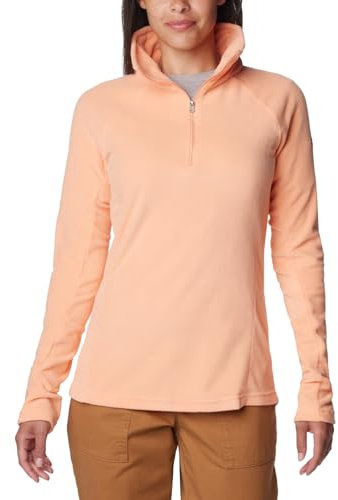 Columbia Damen 1/2 Glacial IV Half Zip, Apricot Fizz, Small