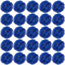 FagusHome 30 teste di ortensie artificiali in seta, fiori e steli, ortensie finte, per la decorazione della casa e del matrimonio (blu scuro)