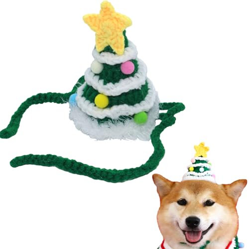 uniqicon Weihnachts Kostüme Für Haustiere, Weihnachts Schal Cap Für Hunde, Weihnachtsmütze Für Katzen, Textilien Und Accessoires Für Hunde, Weihnachts Geschenk Weihnachts Kleid Für Hunde Und Katzen