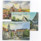 3X VALDEIG Kühlschrank Magnet Alt Erfurt, Bild Retro Deko Vintage, Souvenir Deutschland, Kühlschrankmagnete, Magnete Kühlschrank, für Mini Magnettafel, Germany, Thüringen