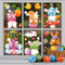 BBLIKE Adesivi per finestre con uova di Pasqua, decorazioni pasquali per bambini, regali di Pasqua per la casa dei bambini