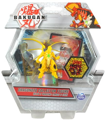 BAKUGAN Sammelfiguren mit 2 Sammelkarten & Sammlermünze - Dragonoid Yellow