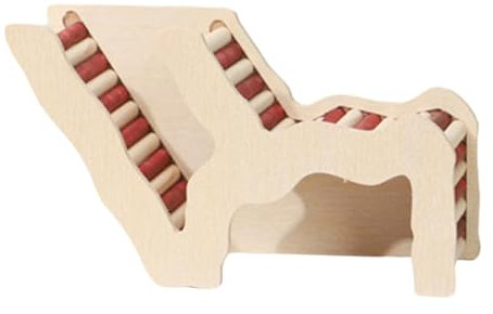 Colcolo Hamster-Versteck, Hütte, Tunnel, Holz, Zwerghamster, Kleintierkäfig, Dekoration, Kletterbrücke, Palyhouse, Erkundungsspielzeug, Heimtierbedarf, Farbe B