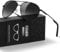 kunchu Pilot Sunglasses Mens Polarized Sunglasses Unisex UV400 Protection Black Driving, Fishing,Running Classic Ultra Light Shades Black
