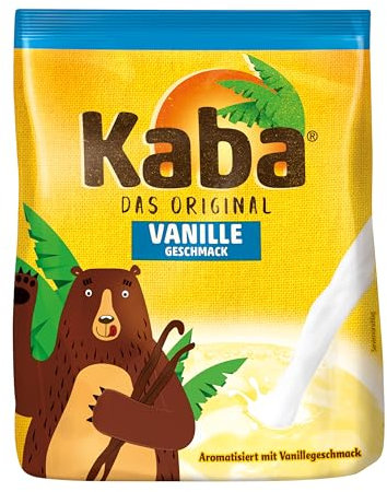 Kaba Vanille 400g Beutel Trinkpulver, das Original Vanillemilch-Pulver zum Anrühren in kalter und warmer Milch