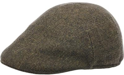 Parforce Traditional Hunting Schiebermütze Fischgrat Oliv 59