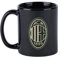 AC Milan Tazza 125° Anniversario del Club, Tazza in Ceramica, Prodotto Ufficiale, Nero/Oro