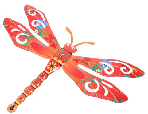 SUPVOX Iron Dragonfly Wall Art Outdoor Decor Metal Wall Hanging Sculpture for Garden