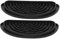 CONGARTENO 2pcs Silicone Refrigerator Drip Catcher Tray Black Half Water Pan for Easy Clean-up and Leak Prevention for Water Dispenser Use