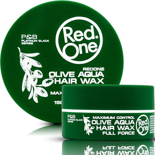 RedOne Aquatisches Haarwachs Olive 150ml | Nährendes | Ultra-Hold | Hair Wax für Männer und Frauen | Olivenduft | Maximale Kontrolle