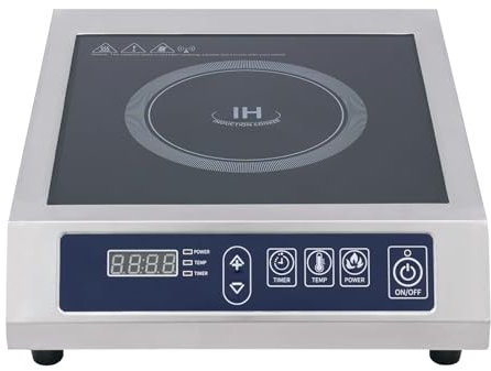 Induction Cooker Induktionskocher Digital Profi Kochfeld Induktionskochplatte Kochplatte Induktion Herd Profielektrisch Elektro Einzel Herdplatte Edelstahl Led Digitalanzeige Vier LüFter Design