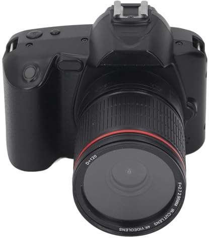 Videokamera, Digitalkamera, 3-Zoll-IPS-Bildschirm, 4K, 64 MP, 16-facher Digitalzoom, Nacht-Dual-Kameras, Camcorder mit Speicherkarte (128G)