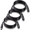 KUOQIY 3 Piezas 1.5m 5.5x2.1 mm 24V 12V Prolongador Alimentacion DC, Cable de Extensión de Alimentación Macho Hembra 22AWG, para Cámara de Seguridad CCTV, Negro