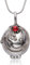 PSL Elena Gilbert Vervain - Collar con colgante de cristal de tono plateado envejecido para fanáticos de cosplay, talla única, Plata, Cristal