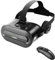 VR-Brille mit 3D-Surround-Kopfhörern, Kompatibel mit 5,5-6,7 Zoll iOS/Android Smartphones, Blaulichtschutz-Linsen, Bluetooth VR Headset, Mikrofonunterstützung, 360° Augenschutz (Schwarz)