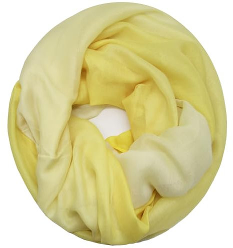 Gloop Damen Schal leichter Loop Schlauchschal Farbenfroher Schal Tuch