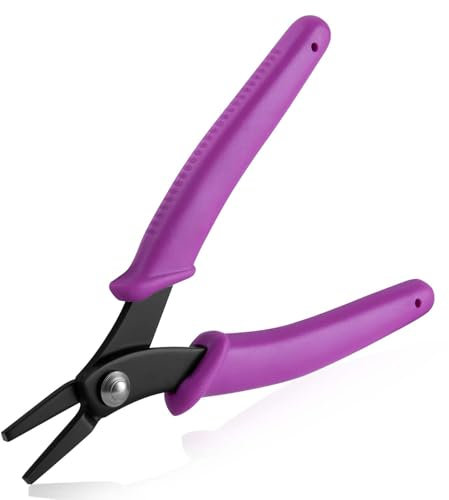 SPEEDWOX Mini-Flachzange für Schmuckherstellung, Entenschnabelzange, glatte Backen, kleine Flachzange, Handwerkzeuge zum Biegen, Glätten, Drähte, Öffnungsringe, Heimwerken, Handwerk, 14 cm