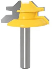 Fraise à onglet verrouillable à 45 degrés, 8 mm, 1/3 pièces, outil de travail du bois(8X34.9mm)