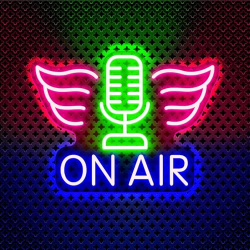 LOGO au néon en direct, éclairage décoration murale USB alimenté, salle de radio décoration murale Bar Club LIVE Room studio de musique