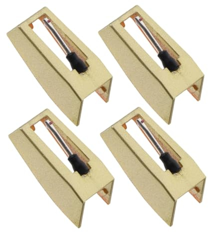 VICASKY Aiguilles de Remplacement Accessoires pour Tourne-disque Installation Facile Lot de 4 en Aluminium et Abs Élégant et Sophistiqué pour Platine Vinyle Vintage
