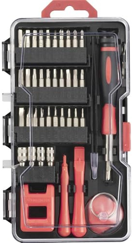 Toolcraft TO-9610683 Reparaturset Heimwerker, Handy mit Werkzeughalter 79teilig