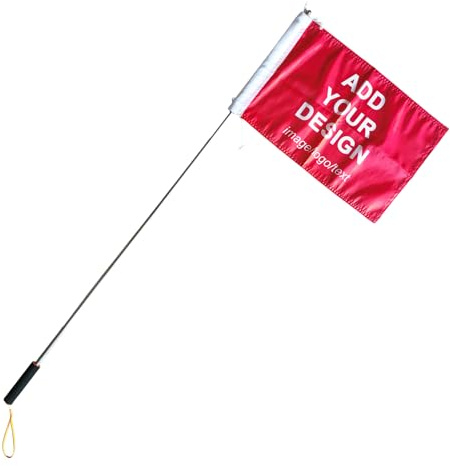 Personalized Flag Banner Custom Flags with Telescopic Flagpole Stainless Steel Pole (style 3, 30x45 cm)