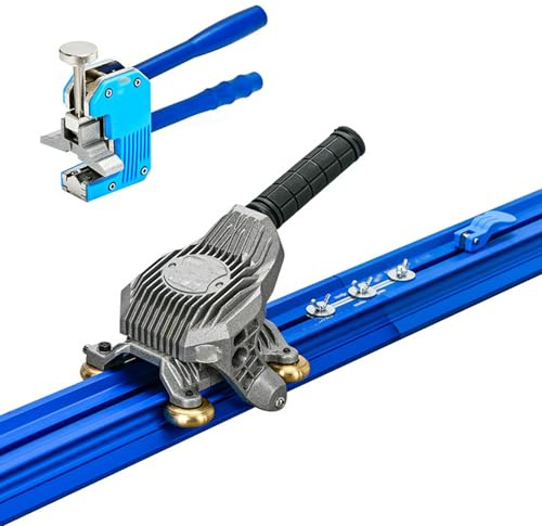 QuinteZhenTially Tagliapiastrelle Professionale,Tagliapiastrelle Manuale Piastrelle Porcellana Ceramica Grande Formato,Tavolo Progettazione Doppia Rotaia Tagliapiastrelle,per Installatori