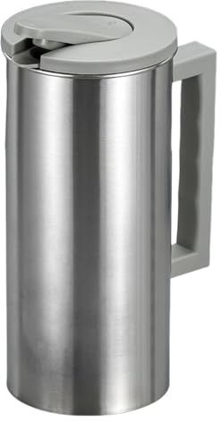 Jarra De Agua Fría De Acero Inoxidable 201, Con Asa Ergonómica Y Tapa De PP Sellada, Resistente A Fugas Y Fácil De Verter, Ideal Para Restaurantes, Cocinas Caseras, Cafeterías Para Servir Té