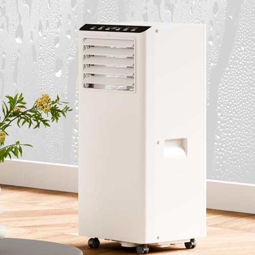 Mobile Klimaanlage 7000 BTU, Mobile Klimageräte mit Abluftschlauch, Mobile Klimaanlage Leise <50 dB für 30-40 m² Raum, 4-in-1 Kühlung, Entfeuchtung, Belüftung, Follow Me