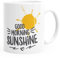 MoonWorks Kaffee-Tasse Good Morning Sunshine einfarbig weiß-schwarz Unisize