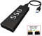 QNINE USB 3.0 PCIe SSD Enclosure for 2013 2014 2015 2016 2017 MacBook Air Pro Retina, USB External Reader for A1465 A1466 A1398 A1502 SSD Adapter, Support 12+16 pin