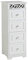 Home Source White Wooden Chest Storage Unit Bedroom Organiser Bedside Tallboy, 4 Drawer