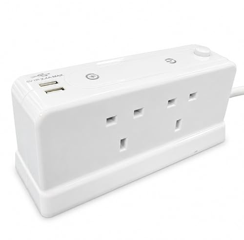 Status Block Design 4-Socket Extension Lead - 1m