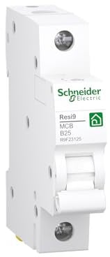 Schneider Electric Leitungsschutzschalter Resi9, 1-polig, 25A, B-Charakteristik, 6kA, Artikelnummer R9F23125