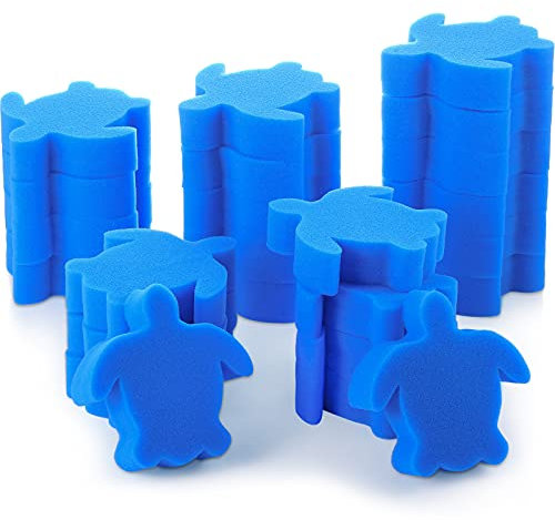 BOAO Ölabsorbierender Schwamm für Whirlpool, Schwimmbad und Spa, Weiß, 16 Stück