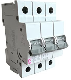 as – Schwabe Leitungsschutzschalter - LS-Schalter 3-polig C16A - Auslösecharakteristik C - 6kA Bemessungsschaltvermögen - 3TE - zuverlässiger Schutz für elektrische Anlagen, 62507