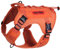 OneTigris Upgraded Fire Watcher 2.0 mit Strapazierfähiger Metallschnalle, Taktische Hundegeschirr mit Griff, No Pull Geschirr Grosse Hunde mit MOLLE-Klettsystem - Orange XL