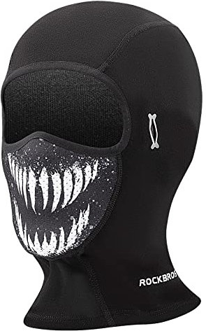 ROCKBROS Sturmhauben Gesichtshaube Winter Balaclava Fahrrad, Skifahren, Snowboarden, Outdoorsports, Motorrad Fahren Warm Gesichtsmaske für Herren/Damen Halloween