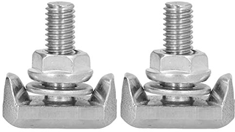 Boulons de Borne de Batterie, Kit de Boulons en T de Borne de Batterie, Vis de Boulon de Tendeur de Câble de Batterie, Boulon en T de Rallonge de Câble de Batterie de Voiture 19116852, 64740 (2pcs)