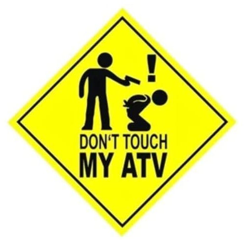Parts Europe Fun Sticker Aufkleber Don`t Touch My ATV