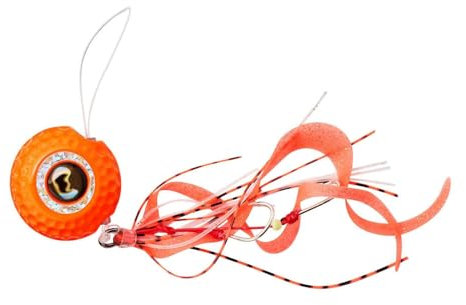 Savage Gear Savage Rubber Extra Fast Sinking - 1 Meeresköder, Farbe:Fluo Orange, Länge/Gewicht/Schwimmverhalten:35mm / 95g / 50-130m