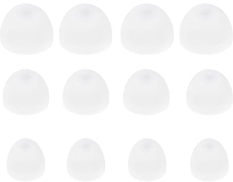 Create idea 6 Pair Silicone Earplugs In-Ear Headphones Eartips Replacement Earbuds Compatible with Sony MDR-EX750BT / WI-1000X / WI-H700 / WI-C200 3 Sizes (S/M/L) White