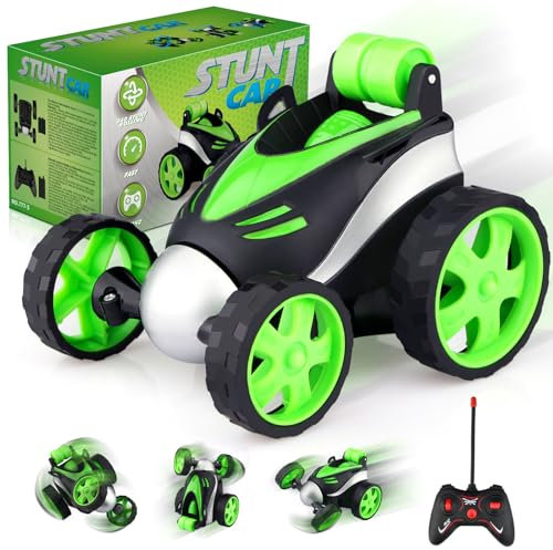 Mini Coche Teledirigido Acrobacia Niños 3 4 5 6 7 Años, Coche RC Radiocontrol 360 Grados de Rotación Remote Control Car Motocicletas Juguete Infantil Regalo Cumpleaños Navidad Juegos