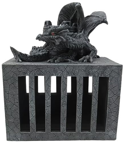 The Grinning Gargoyle Grinsender Wasserspeier – Würfelgefängnis – Harzstatue – erstaunlich handbemalt – perfekt für DND und andere RPG und Rollenspiele Tischspiele – DND-Geschenke, GAR-JAI001