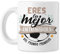 CLUB (Taza para Entrenadoras de Fútbol: Eres la Mejor Entrenadora del Mundo Mundial - Regalo Motivacional para Fin de temporada. Regalo para mujer deportista - Original y Divertido. Cerámica blanca)