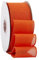 Ribbonitlux Orange Burlap Wired Ribbon, 50mm x 18 Meters, Wired Edge Burlap Ribbon for Gift Wrapping, Big Bow, Wreath, and Christmas Tree Decoration