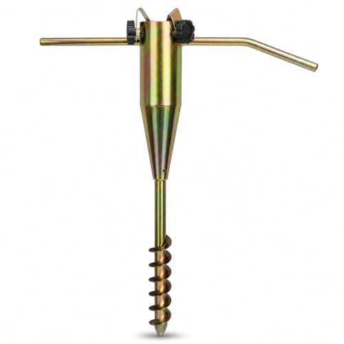 Crystals Washing Line Spike - Ground Spike for Rotary Washing Line – Rotary Airer Ground Spike – Heavy Duty Rust Resistant Zinc Plated Steel Parasol Spike Suitable for 2.5cm to 5.5cm Diameter